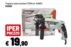 Kombo - Trapano A Percussione 710W Art. K0600