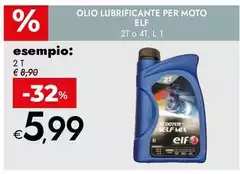 Elf - Olio Lubrificante Per Moto Elf - Olio Lubrificante Per Moto