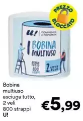 U! - Bobina Multiuso Asciuga Tutto U! - Bobina Multiuso Asciuga Tutto