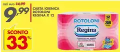 Regina - Carta Igienica Rotoloni
