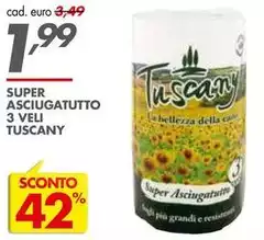 Tuscany - Asciugatutto 3 Veli