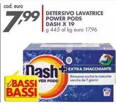 Dash - Detersivo Lavatrice Pods  X 19