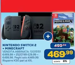 Nintendo - Switch 2 + Minecraft Nintendo - Switch 2 + Minecraft