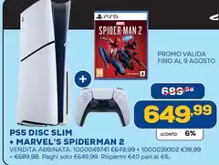 Sony - Ps5 Disc Slim + Marvel'S Spiderman 2 Sony - Ps5 Disc Slim + Marvel'S Spiderman 2