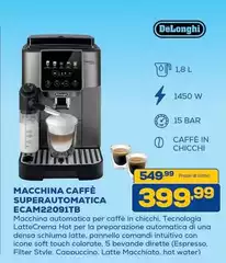 De Longhi - Macchina Caffè Superautomatica Ecam22091tb De Longhi - Macchina Caffè Superautomatica Ecam22091tb