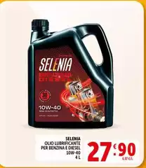 Selenia - Olio Lubrificante Per Benzina E Diesel Selenia - Olio Lubrificante Per Benzina E Diesel
