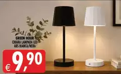 Green - Chara Lampada Led Abs Bianca/Nera Green - Chara Lampada Led Abs Bianca/Nera