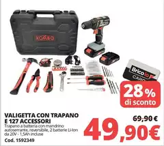 Kombo - Valigetta Con Trapano E 127 Accessori