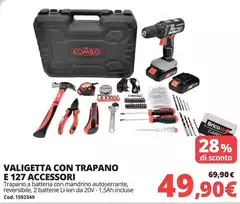 Kombo - Valigetta Con Trapano E 127 Accessori
