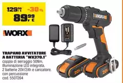 Worx - Trapano Avvitatore A Batteria "WX370.1"