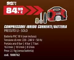 Einhell - Compressore Ibrido Corrente/Batteria
