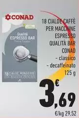 Conad - 18 Cialde Caffe Per Macchine Espresso Qualità Bar