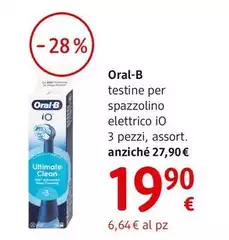 Oral-b - Testine Per Spazzolino Elettrico iO 3 Pezzi, Assort. Oral-b - Testine Per Spazzolino Elettrico iO 3 Pezzi, Assort.