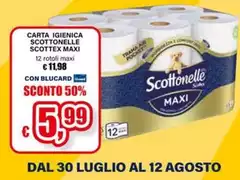 Scottex - Carta Igienica Scottonelle Maxi Scottex - Carta Igienica Scottonelle Maxi