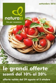 Natura Si - Le grandi offerte sconti dal 10% al 20%