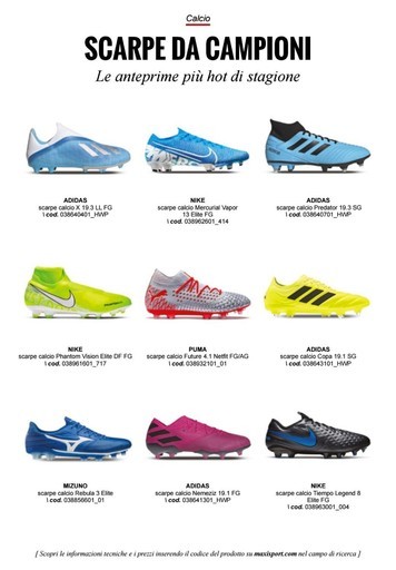 Offerte Scarpe da calcio, shopping nel negozio PromoQui Offerte Scarpe da calcio, shopping nel negozio PromoQui
