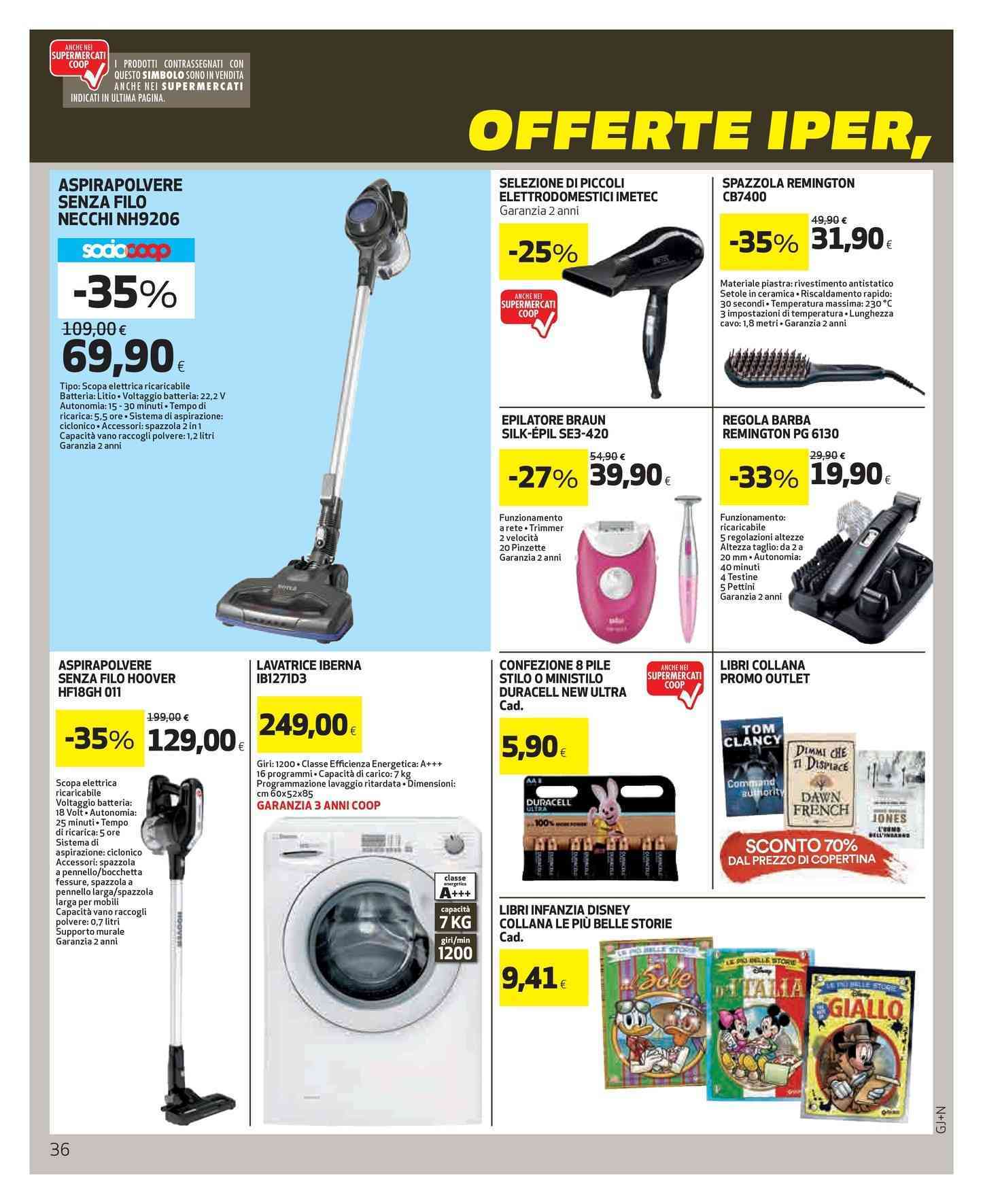 Hoover lavatrici, volantini offerte, prezzi e negozi elettronica PromoQui