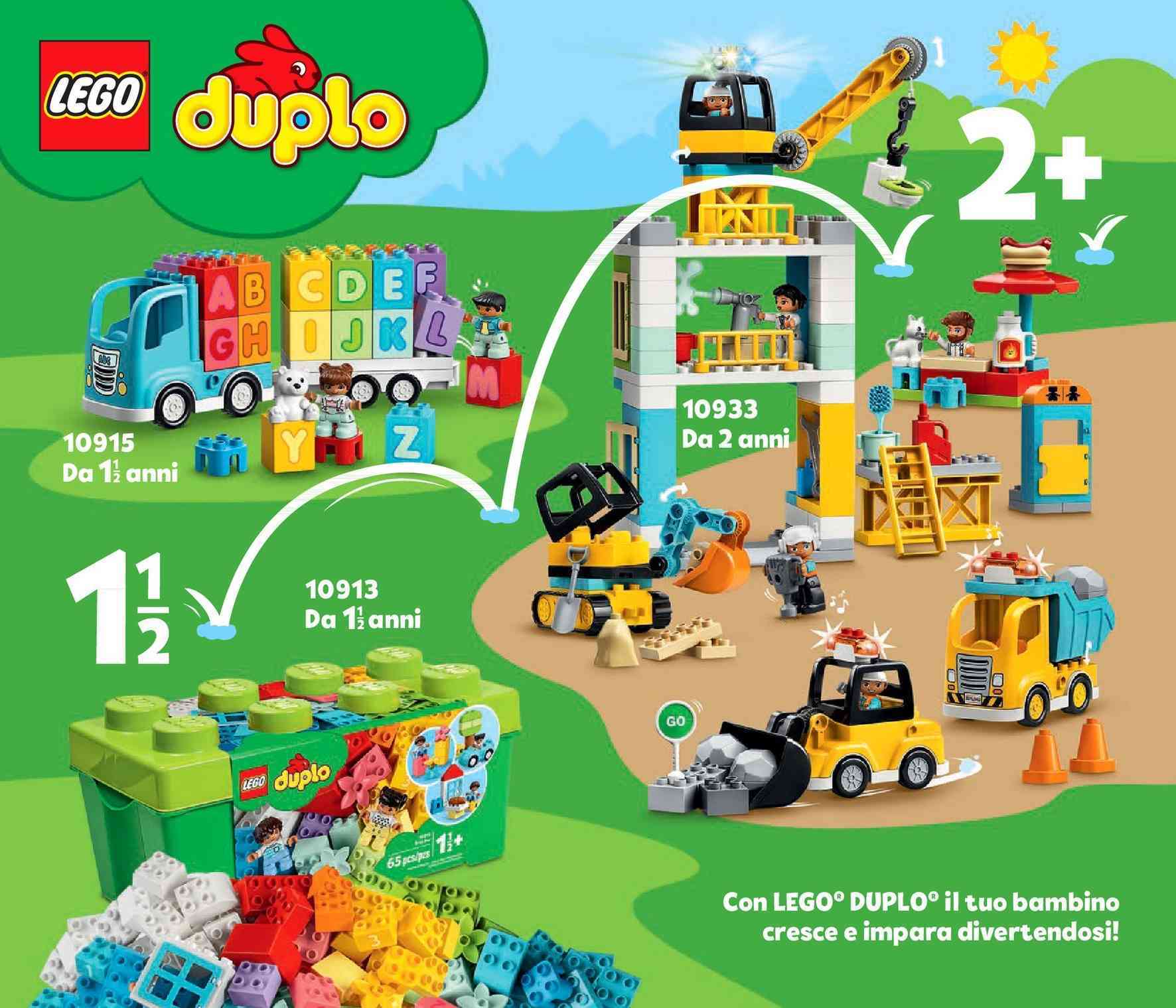 Lego duplo 10913 classic contenitore di mattoncini giochi