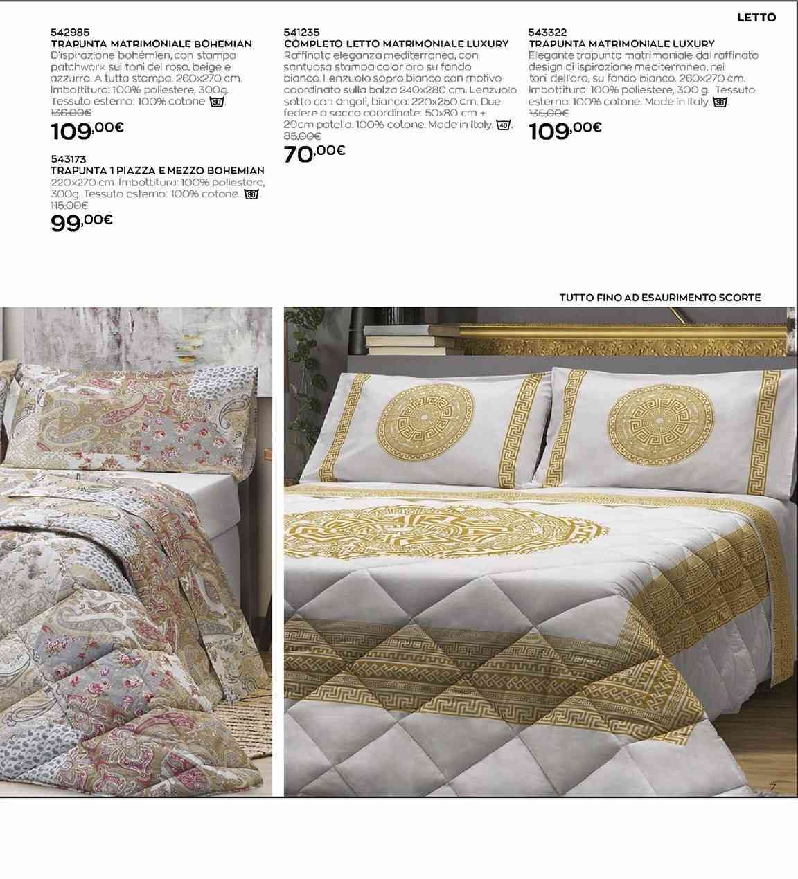 piumone matrimoniale auchan