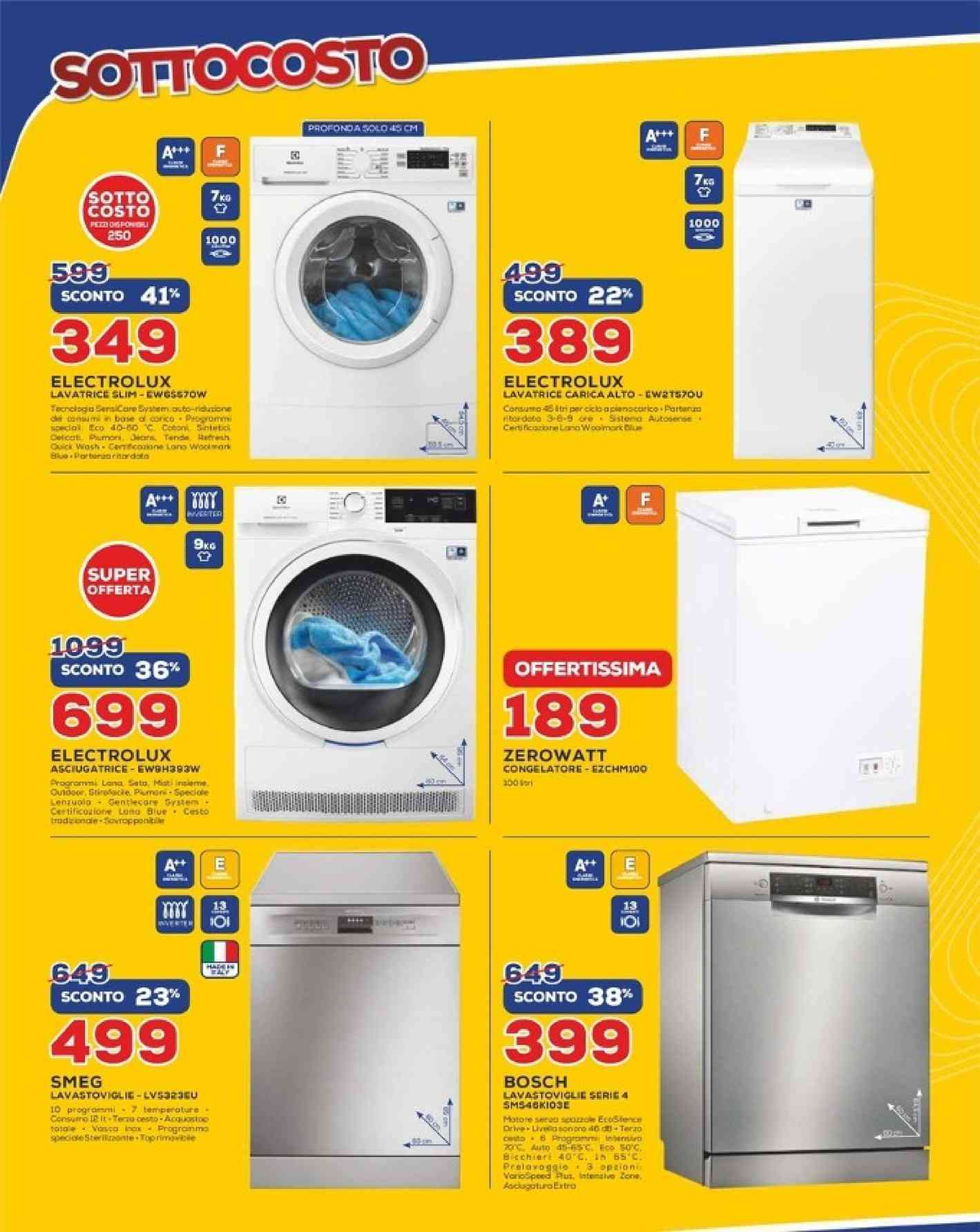 Lavatrice Slim Volantini Offerte Prezzi E Negozi Elettronica Promoqui