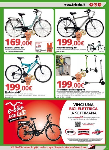 Offerte Bici elettrica a Como, shopping nel negozio - PromoQui