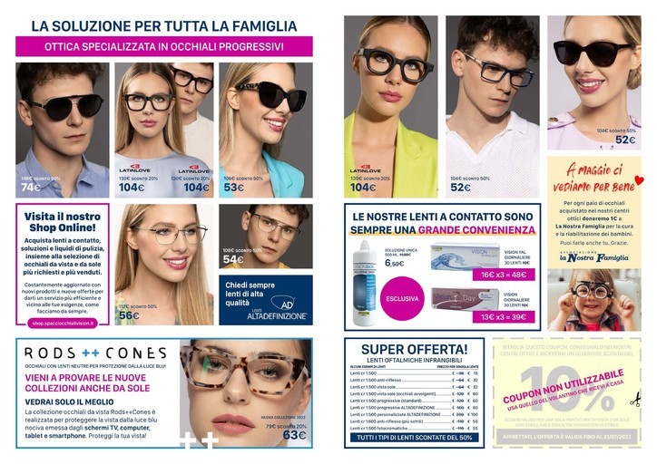 Offerte Occhiali da vista, shopping nel negozio - PromoQui