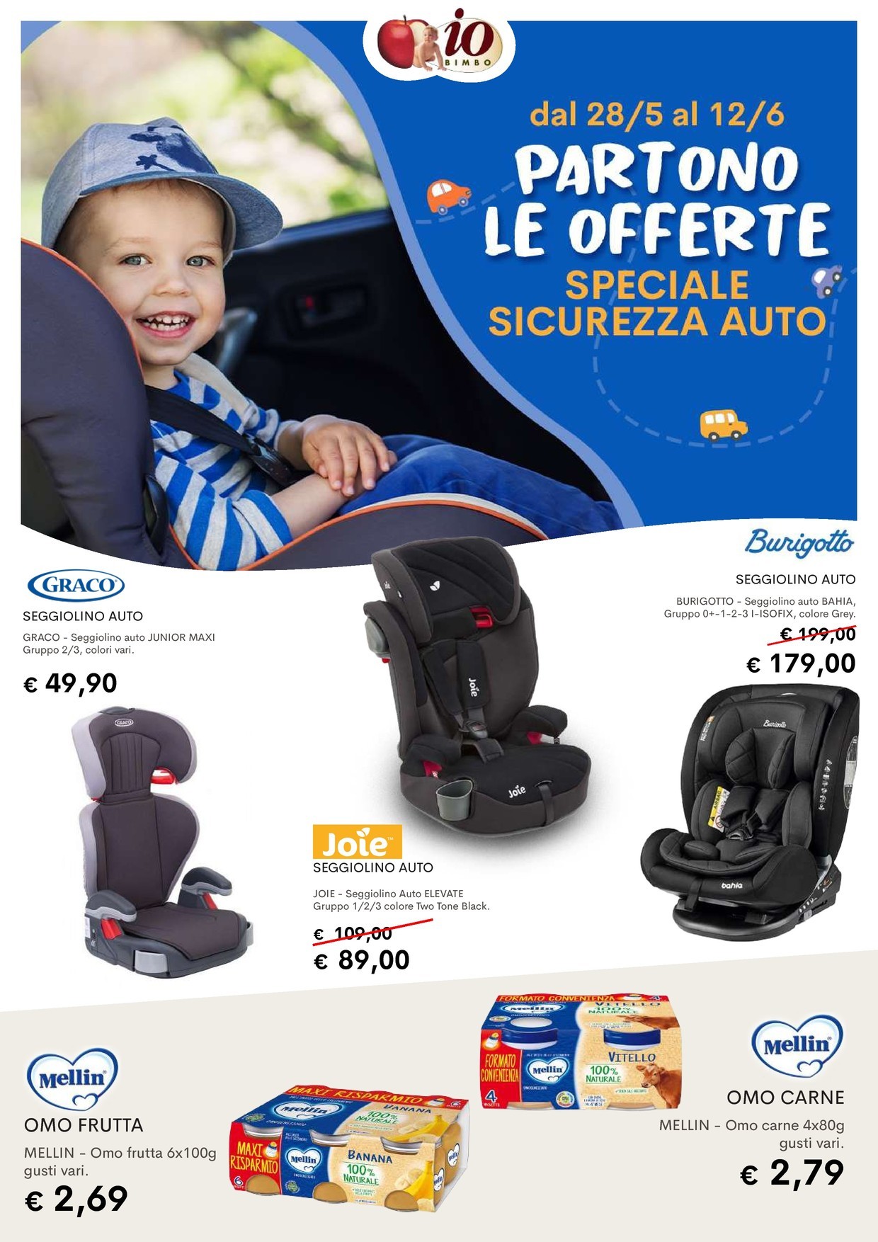 Volantino Io Bimbo: offerte di maggio, prezzi e sconti dal 30/05