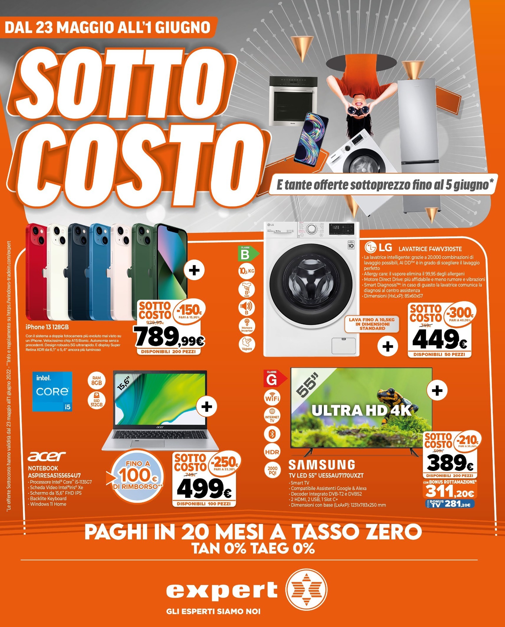 Volantino Expert Parente a Avellino: offerte di elettronica dal 23/05
