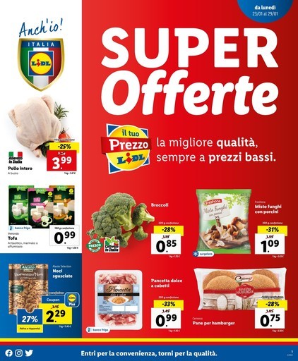 Offerte valide dal 23/01 al 29/01 Offerte valide dal 23/01 al 29/01