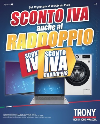 Sconto iva anche al raddoppio Sconto iva anche al raddoppio