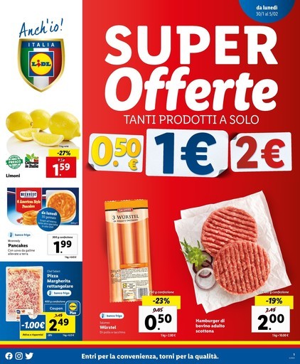 Super Offerte. Tanti prodotti a solo 0.5€ 1€ 2€ Super Offerte. Tanti prodotti a solo 0.5€ 1€ 2€