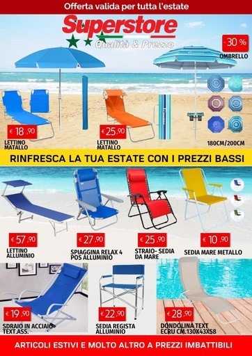 Offerta valida per tutta l'estate