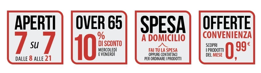 Scopri i nostri supermercati Scopri i nostri supermercati