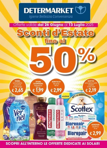 Sconti d’Estate fino al 50% Sconti d’Estate fino al 50%