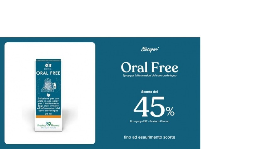 PROMOZIONE GSE ORAL FREE SPRAY PROMOZIONE GSE ORAL FREE SPRAY