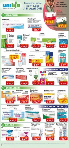 Promozione valide dal 1 luglio al 31 agosto 2025 Promozione valide dal 1 luglio al 31 agosto 2025