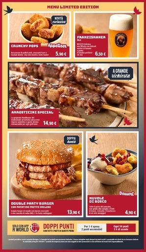 Menu limited edition