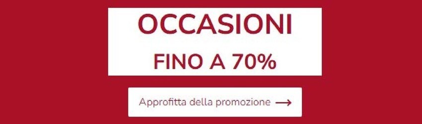 Occasioni fino a 70% Occasioni fino a 70%