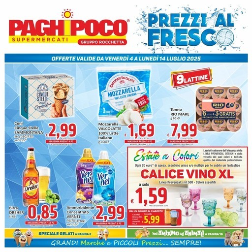 Prezzi al fresco Prezzi al fresco