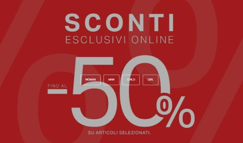 Sconti esclusivi online