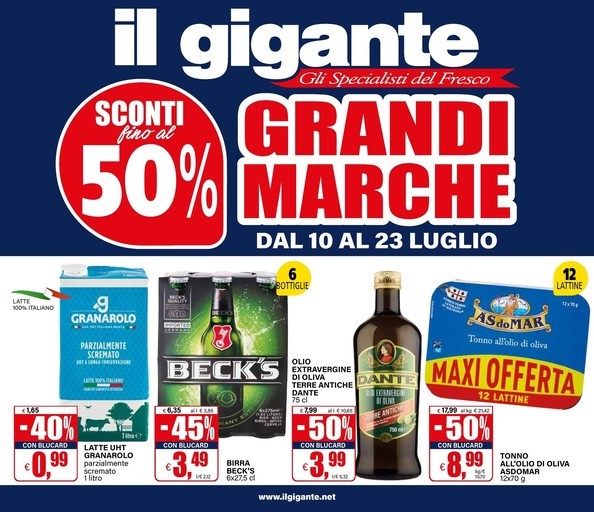 Grandi Marche Sconti fino al 50% Grandi Marche Sconti fino al 50%