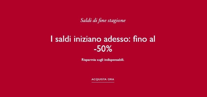 Saldi di fine stagione Saldi di fine stagione