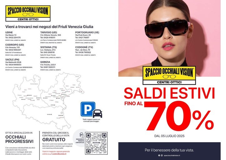 Saldi estivi fino al 70% Saldi estivi fino al 70%