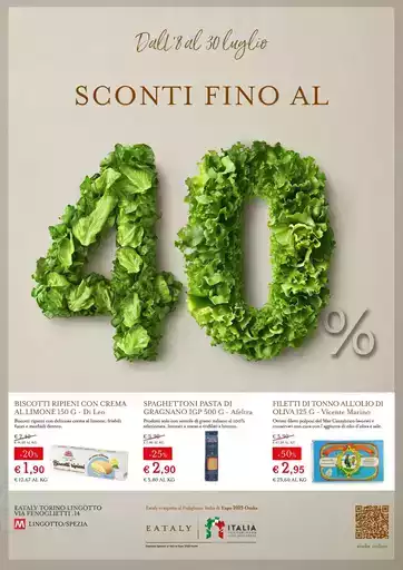 SCONTI FINO AL 40%