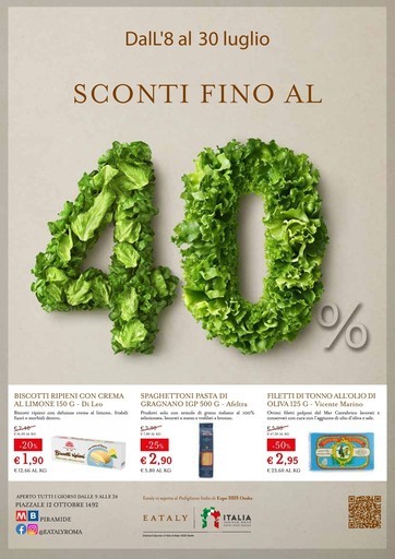 SCONTI FINO AL 40% SCONTI FINO AL 40%