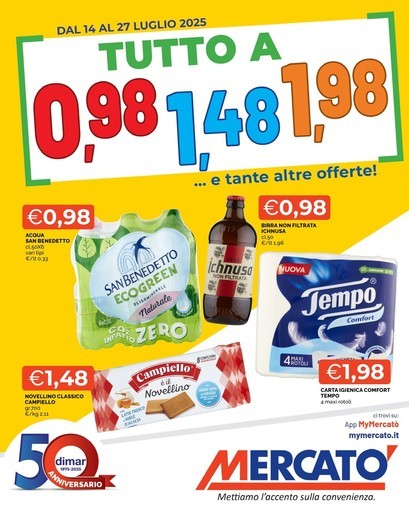 Tutto a 0,98 - 1,48 - 1,98 Tutto a 0,98 - 1,48 - 1,98