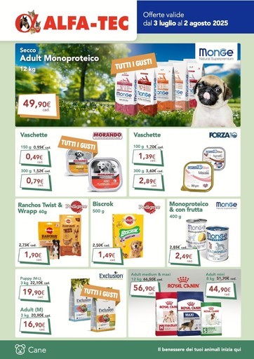 Offerte valide dal 3 luglio al 2 agosto Offerte valide dal 3 luglio al 2 agosto