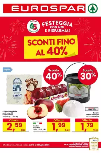 Sconti fino al 40%