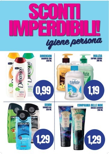 SCONTI IMPERDIBILI! SCONTI IMPERDIBILI!