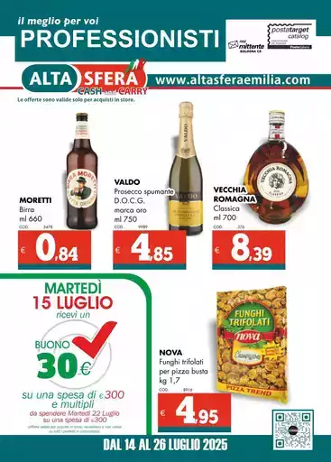 Dal 14 al 26 luglio 2025